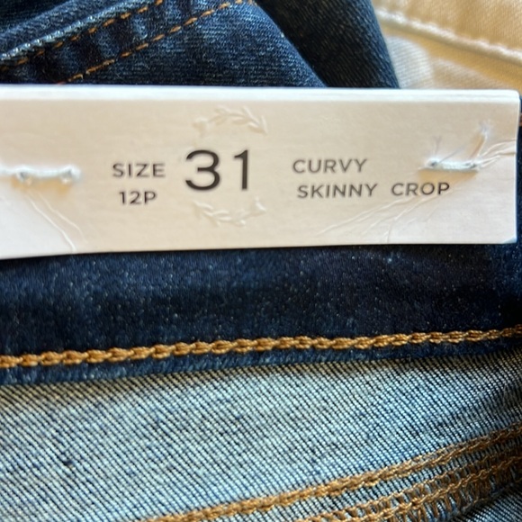 NWT LOFT Curvy Skinny Crop Pants, Size 12 Petite - Picture 5 of 8